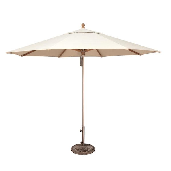 Simply Shade SimplyShade Ibiza 11 ft. Sunbrella Wood & Aluminum Umbrella White SSUWA811SS-A5404 - main